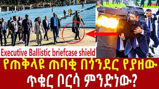 Ethiopia: የጠቅላዩ ጋርድ የሚይዘው ቦርሳ - ጋሻ እና አውቶማቲክ መሳርያ Addis Agelgil