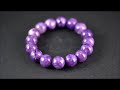 チャロアイト12ミリ玉ブレスレット charoite bracelet