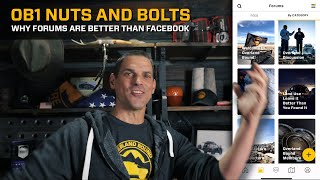 Our App - Nuts and Bolts: Why Forums are Better Than Facebook