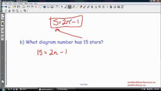 Finding a Linear Equation/Relation from a Pattern