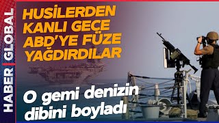 Husiler ABD'ye Bomba Yağdırdı: O Geminin Batış Görüntüleri Dünyayı Salladı