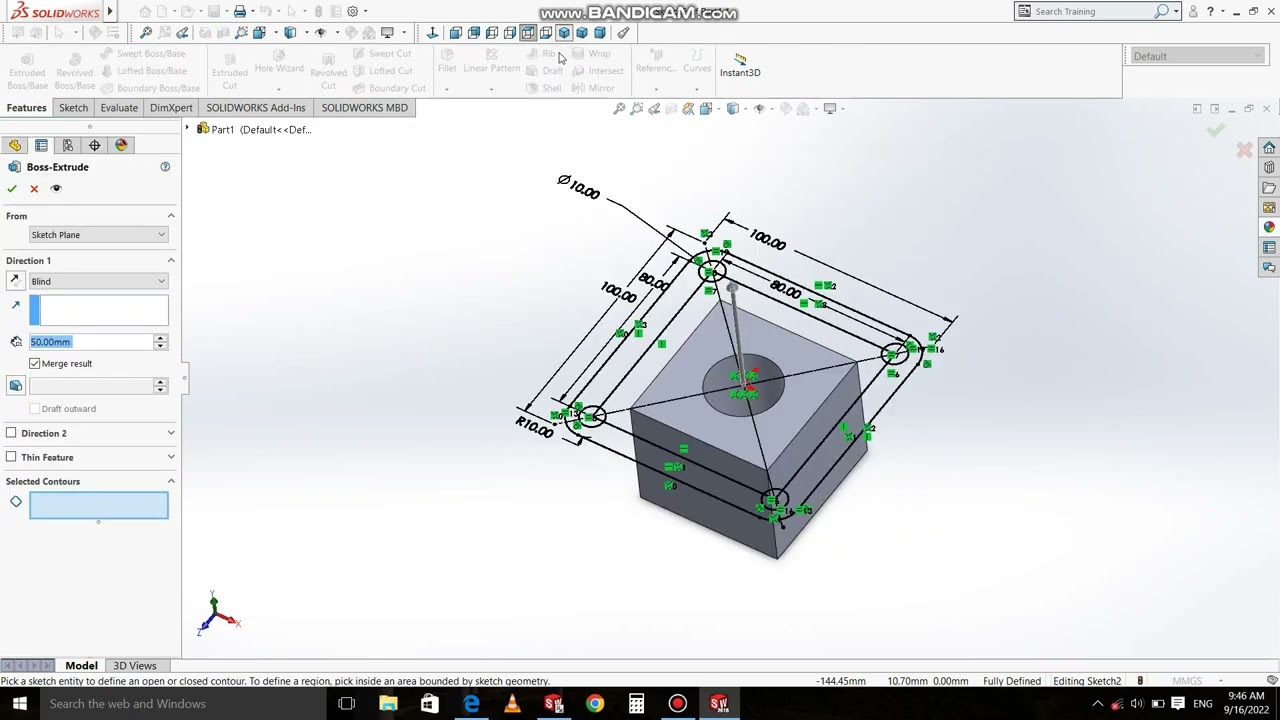 Solidwork Exercise 30 Youtube Solidwork Exercise 30 Youtube