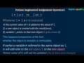 Python augmented assignment operators