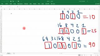 Binary to Decimal Using Excel!
