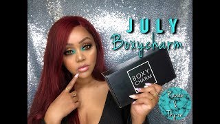 JULY BOXYCHARM 2019 || UNBOXING & TRY - ON