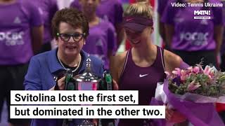 Elina Svitolina wins WTA Finals