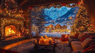 Instrumental Christmas Music With Fireplace 🔥 Relaxing Christmas Music 🎄 Christmas Ambience