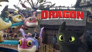 How to Train Your Dragon Rides!  Heide Park with @MyLittleCora [HD]