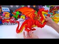 paw patrol toys unboxing asmr transport vehicle rescue knights towers and headquarters hq