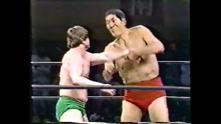 Dick Slater \u0026 Roddy Piper vs Giant Baba \u0026 Tsuruta 1983 06 03