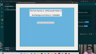 Python project 2 - Random Font Family and Background color selector