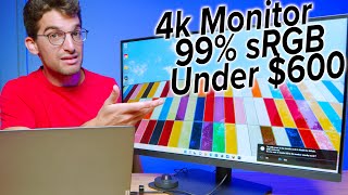 Color Grading and Photo Editing 4k Monitor Under $600 | 99% sRGB and Rec 709 | BenQ PD2705U