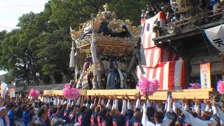 2019 令和元年 魚吹八幡神社秋祭り（本宮） 宮入5番 福井屋台