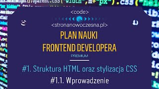 Prosta strona internetowa - podstawy | #1. Struktura HTML oraz stylizacja CSS | #1.1. Wprowadzenie