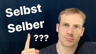 selbst - selber「自己」 德語教學 學習德文 Deutsch lernen