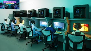 AKU MEMBUAT WARNET YANG CANGGIH NAMUN KALI INI DI KOREA! Gaming Cafe Simulator