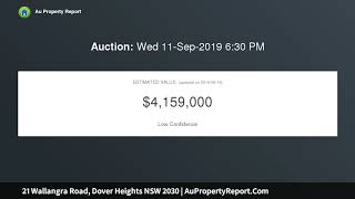 21 Wallangra Road, Dover Heights NSW 2030 | AuPropertyReport.Com