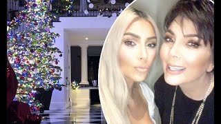 Kim Kardashian shows Kris Jenner's Christmas decorations