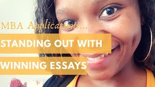 MBA Application Tips. How to Write a Winning Essay