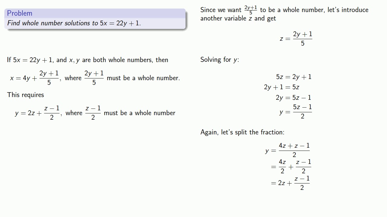 Linear Congruence Examples At Alexander Hickson Blog