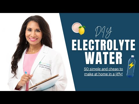 How do you make an electrolyte drink at home?