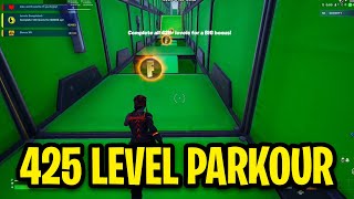 Default Parkour 425 Level Deathrun Speedrun (World Record)