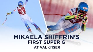 Mikaela Shiffrin's First Super G at Val d'Isere