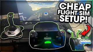 Trying The CHEAPEST Flight Sim Setup In 2024! (Logitech/Saitek Flight PRO)