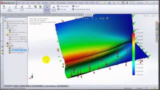 SolidWorks Simulation - Use of Symmetry with Shell Elements