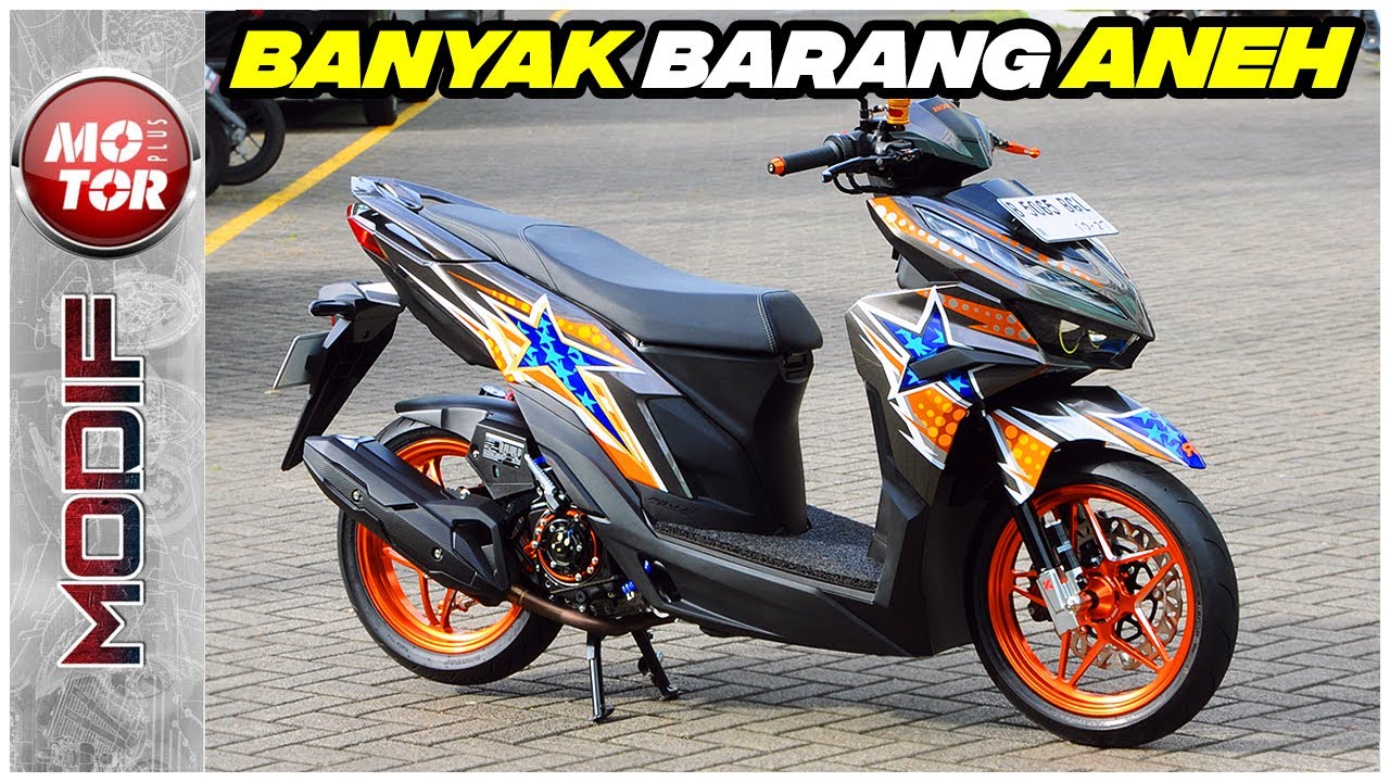 MEWAH Honda Vario 125 2023 Modifikasi, Display Toko NEMPEL SEMUA ...