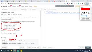 My Python solution for Leetcode1534. Count Good Triplets