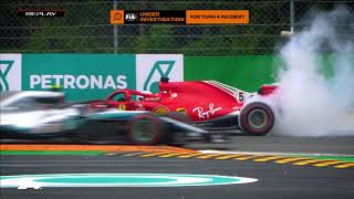 Hamilton and Vettel Collide at Monza | 2018 Italian Grand Prix