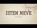 isten neve –