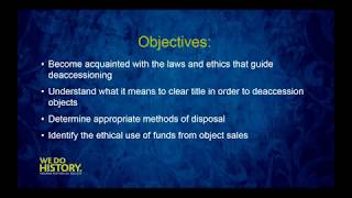 The Ethics of Deaccessioning