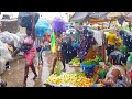 4K HEAVY RAINS DESTROYS AFRICA TRADERS MARKET GHANA ACCRA COMPLETE TOUR