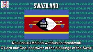 Swaziland Eswatini National Anthem | Nkulunkulu Mnikati wetibusiso temaSwati | Vedcus World
