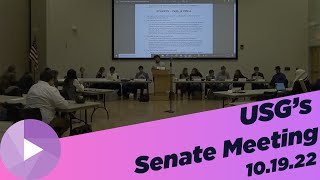 USG Senate Meeting | 10.19.22  | UCTV EVENTS
