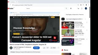 How to convert a JavaScript slider to Angular | Ngx Owl Carousel Implementation | Angular 20