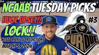 HUGE HOME LOCK!! NCAAB Picks Today 3/5/2024 | Free NCAAB Picks, Predictions & Sports Betting Advice