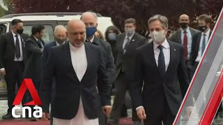 Top US envoy Blinken in Kabul for troop withdrawal talks