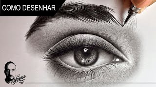 Como desenhar um Olho Realista // How to draw realistic eye