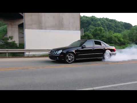 W211 E55 Amg Burnout Youtube