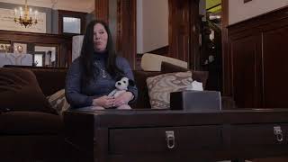 Mom Drops of donations in memory of late son.