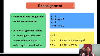 REASSIGNMENT, UPDATING VARIABLES
