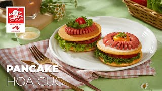 Cách làm PANCAKE HOA CÚC  bé thích mê | MÓN NGON MỖI NGÀY