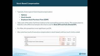 2024 WSO Analyzing Financial Reports - 3 15 Stock Based Compensation