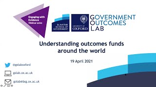 Engaging with Evidence: Understanding outcomes funds around the world