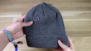 Volcom Full Stone Beanie in Heather Grey