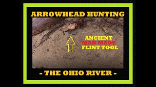 Finding An Ancient Multi Tool Laying in Ohio River Sand - Arrowhead Hunting - Archaeology - Knife -