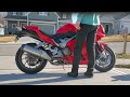 2014 honda vfr800 interceptor stock exhaust vs delkevic 8